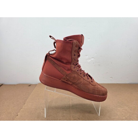 Nike SF Air Force 1 High Boots Shoes Mens Size 11 Dusty Peach Suede Red main image 5